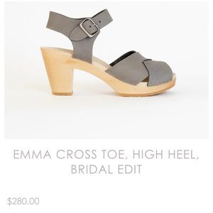 BRYR EMMA CROSS TOE, HIGH HEEL CLOG